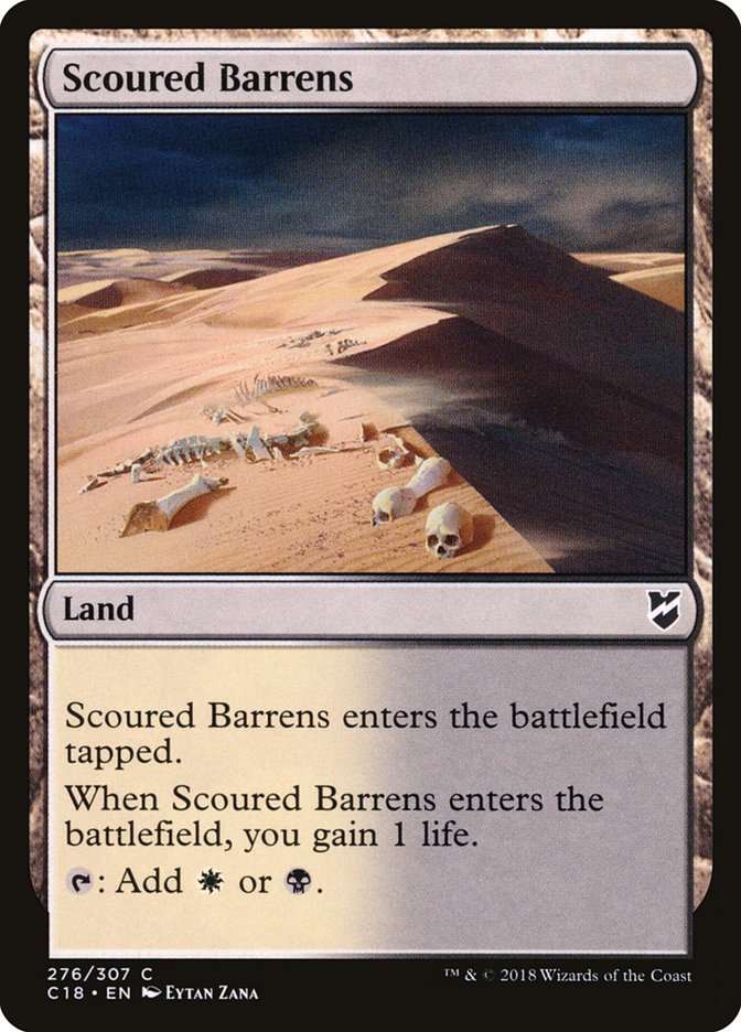 Scoured Barrens [Commander 2018] | Webway Games