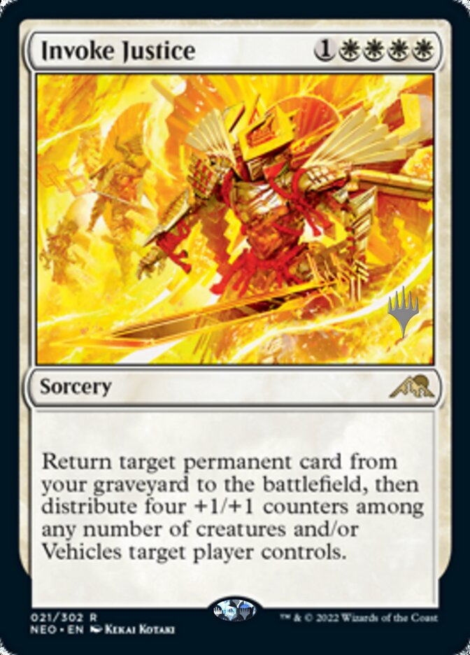 Invoke Justice (Promo Pack) [Kamigawa: Neon Dynasty Promos] | Webway Games