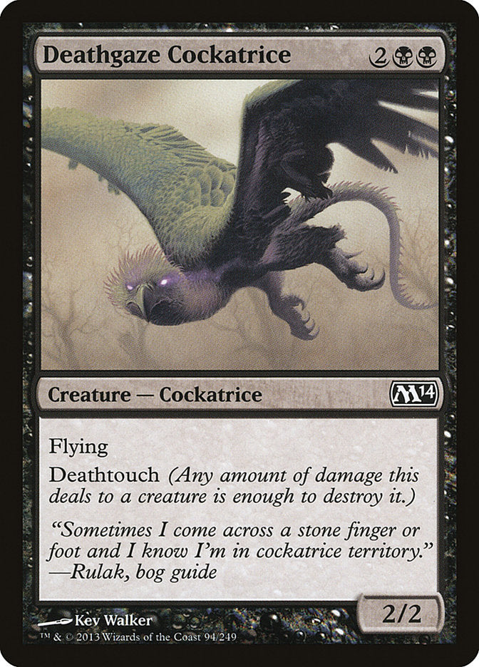 Deathgaze Cockatrice [Magic 2014] | Webway Games