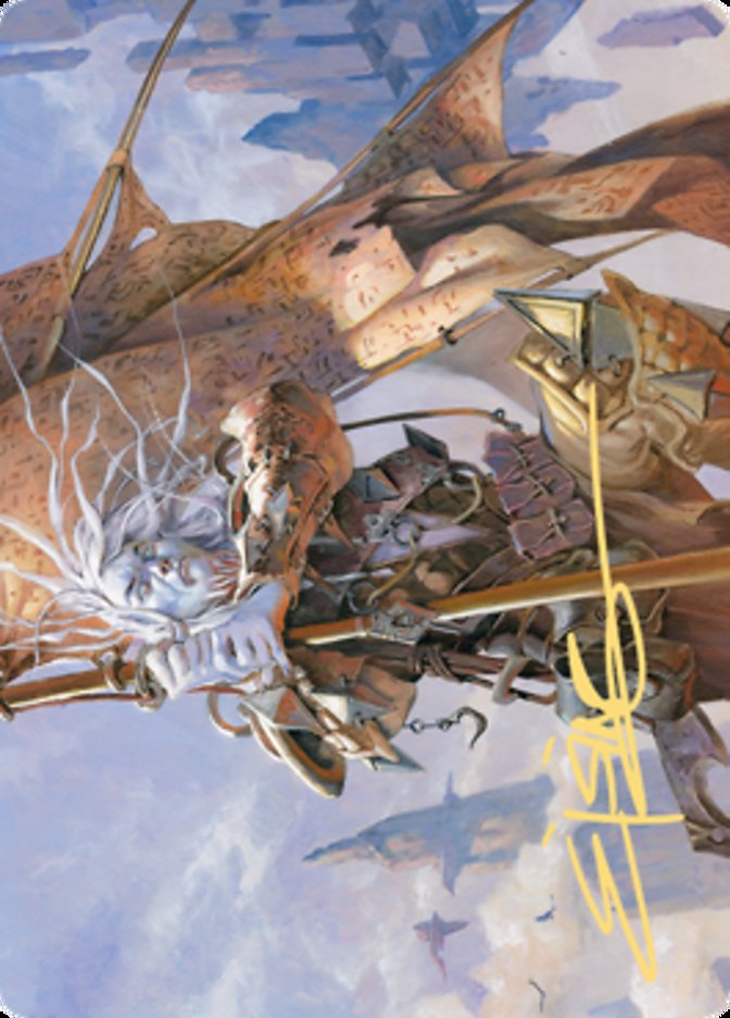 Sea Gate Banneret Art Card (Gold-Stamped Signature) [Zendikar Rising Art Series] | Webway Games