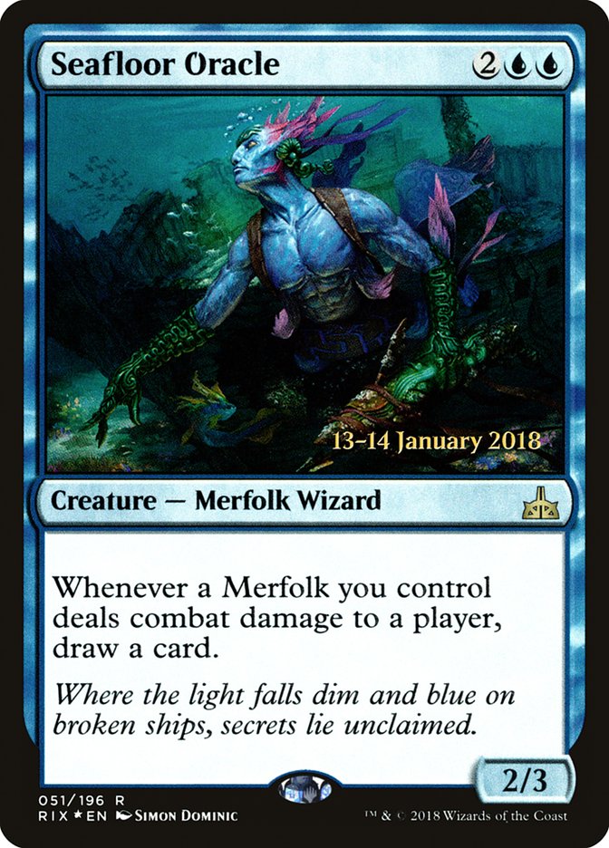 Seafloor Oracle (Prerelease) [Rivals of Ixalan Prerelease Promos] | Webway Games