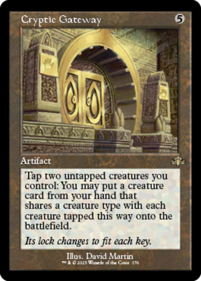 Cryptic Gateway (Retro) [Dominaria Remastered] | Webway Games