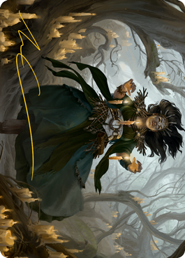 Candlegrove Witch 1 Art Card (Gold-Stamped Signature) [Innistrad: Midnight Hunt Art Series] | Webway Games