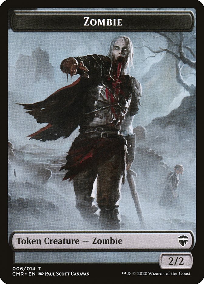 Horror // Zombie Token [Commander Legends Tokens] | Webway Games