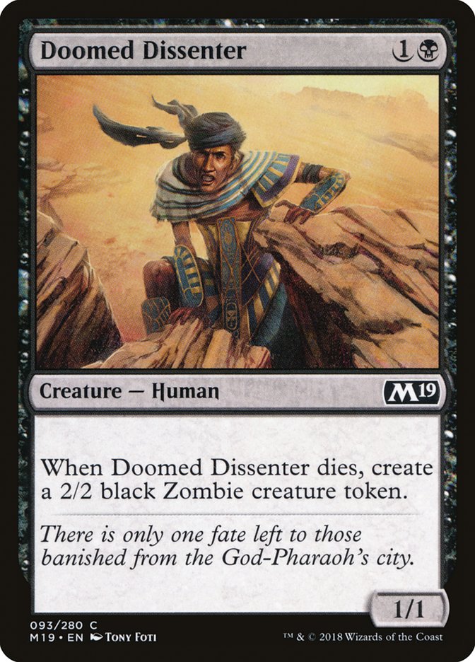 Doomed Dissenter [Core Set 2019] | Webway Games