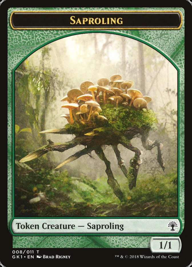 Saproling // Elf Knight [GRN Guild Kit Tokens] | Webway Games