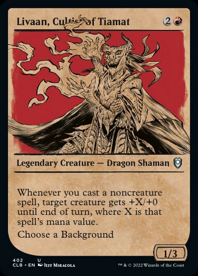 Livaan, Cultist of Tiamat (Showcase) [Commander Legends: Battle for Baldur's Gate] | Webway Games