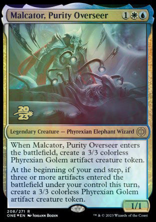 Malcator, Purity Overseer [Phyrexia: All Will Be One Prerelease Promos] | Webway Games