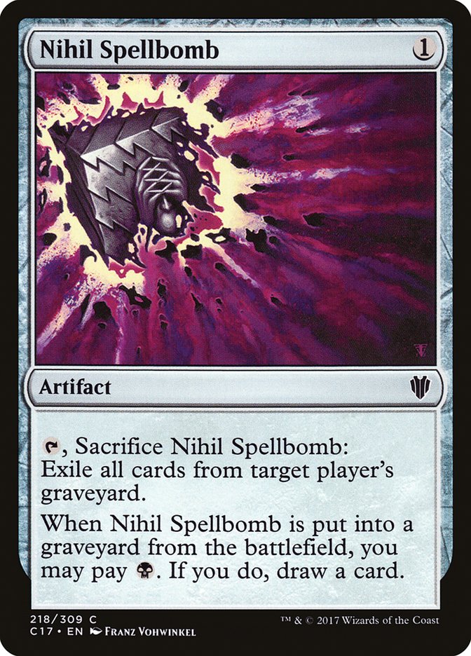 Nihil Spellbomb [Commander 2017] | Webway Games