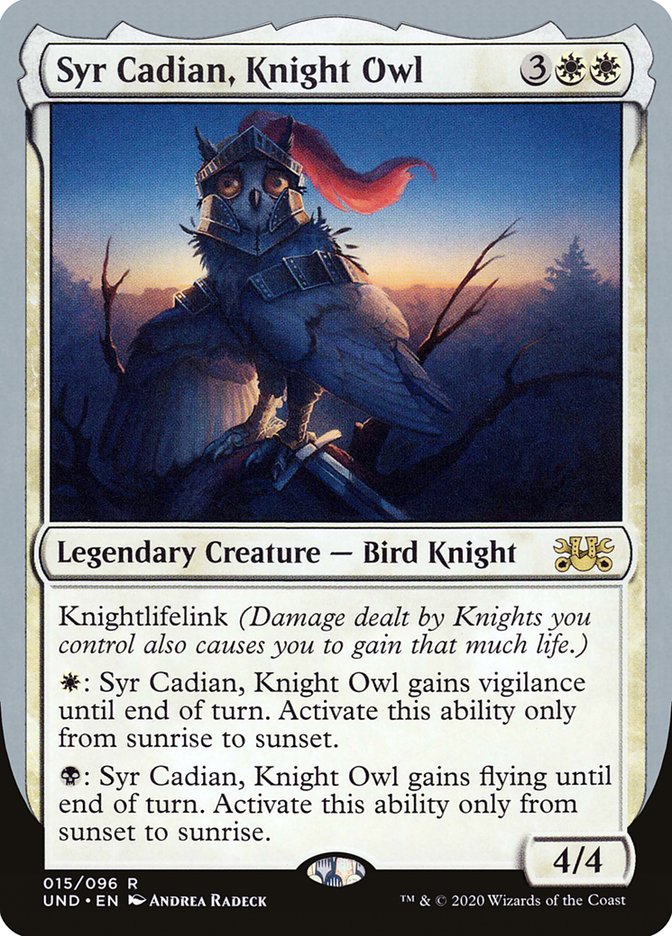 Syr Cadian, Knight Owl [Unsanctioned] | Webway Games