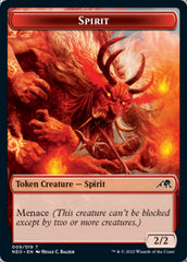 Elemental // Spirit (009) Double-sided Token [Kamigawa: Neon Dynasty Commander Tokens] | Webway Games
