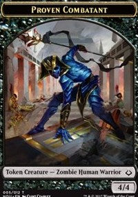 Proven Combatant // Cat Double-sided Token [Hour of Devastation Tokens] | Webway Games