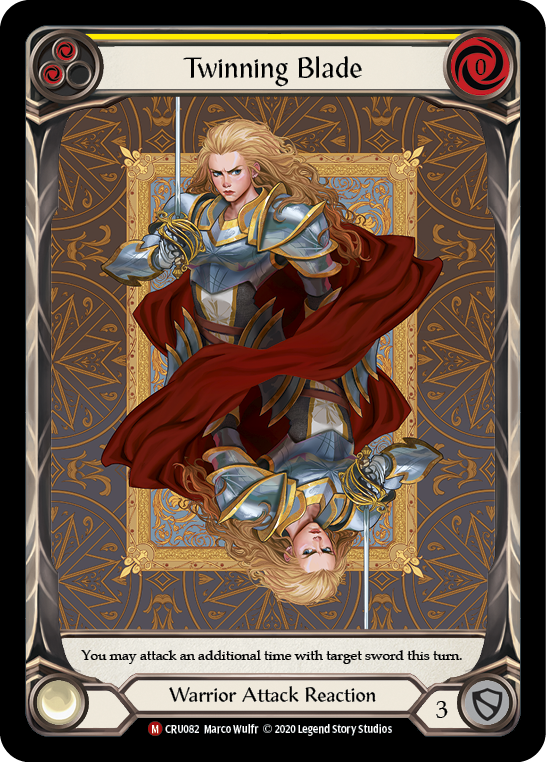 Twinning Blade [CRU082] 1st Edition Extended Art Rainbow Foil | Webway Games