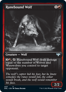 Runebound Wolf [Innistrad: Double Feature] | Webway Games