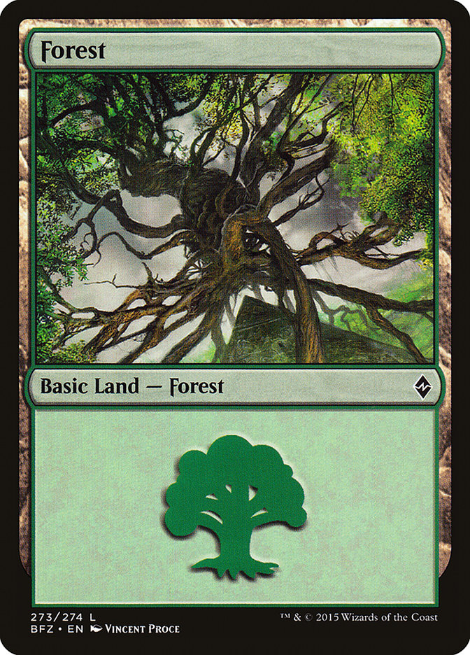 Forest (#273a) [Battle for Zendikar] | Webway Games