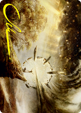 Harness Infinity Art Card (Gold-Stamped Signature) [Strixhaven: School of Mages Art Series] | Webway Games