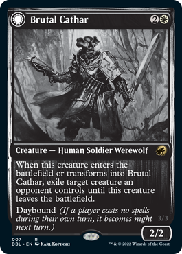 Brutal Cathar // Moonrage Brute [Innistrad: Double Feature] | Webway Games