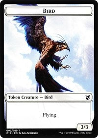 Bird (002) // Sculpture Double-sided Token [Commander 2019 Tokens] | Webway Games