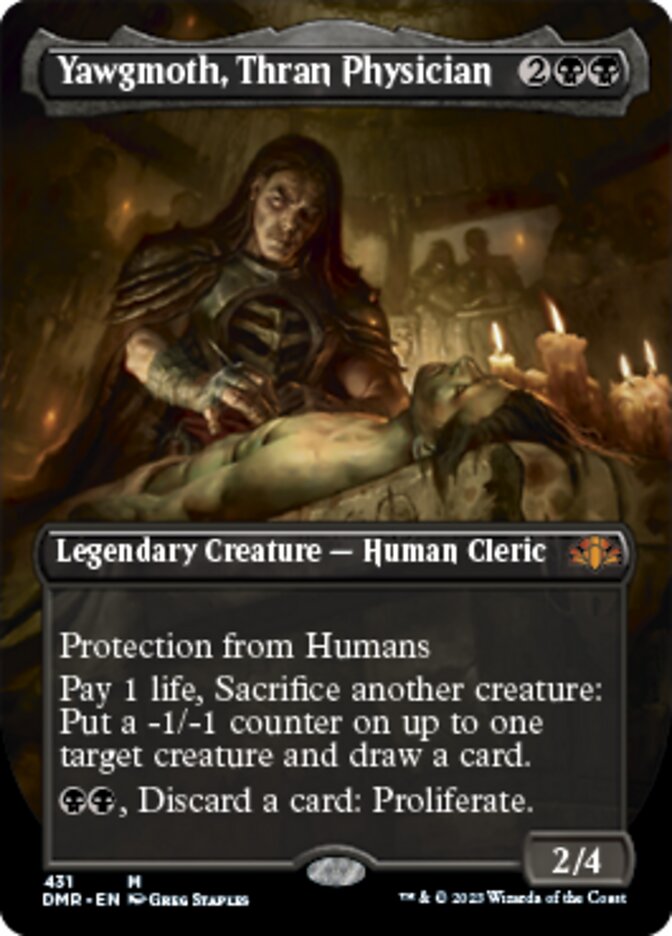 Yawgmoth, Thran Physician (Borderless Alternate Art) [Dominaria Remastered] | Webway Games