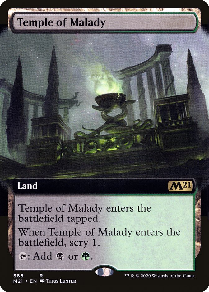 Temple of Malady (Extended Art) [Core Set 2021] | Webway Games