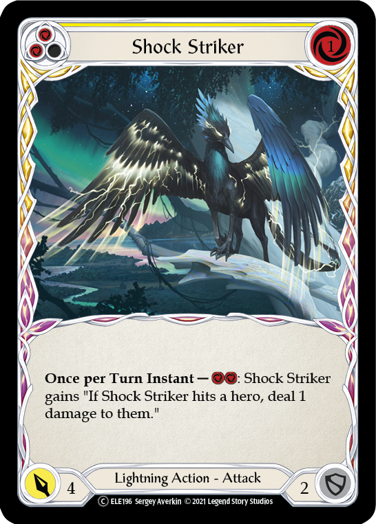 Shock Striker (Yellow) [U-ELE196] Unlimited Normal | Webway Games