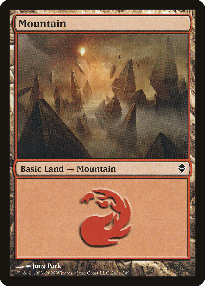 Mountain (#243a) [Zendikar] | Webway Games