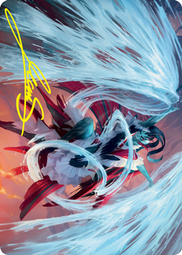 Torrent Sculptor Art Card (Gold-Stamped Signature) [Strixhaven: School of Mages Art Series] | Webway Games