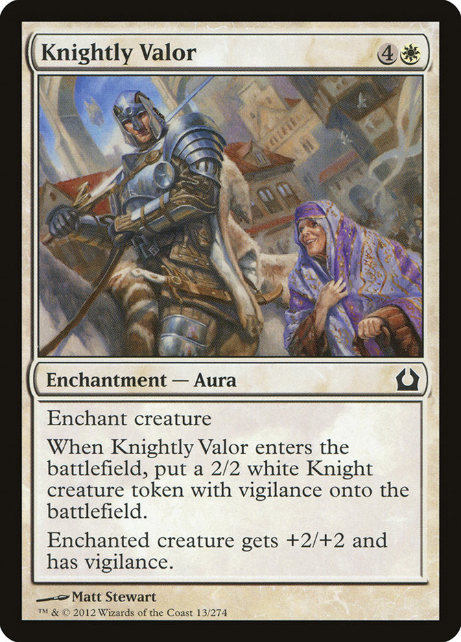 Knightly Valor [Return to Ravnica] | Webway Games