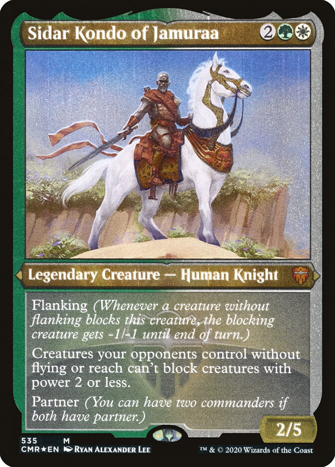 Sidar Kondo of Jamuraa [Commander Legends Etched] | Webway Games