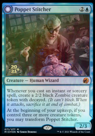 Poppet Stitcher // Poppet Factory [Innistrad: Midnight Hunt Prerelease Promos] | Webway Games
