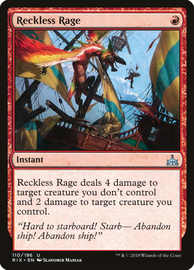Reckless Rage [Rivals of Ixalan] | Webway Games