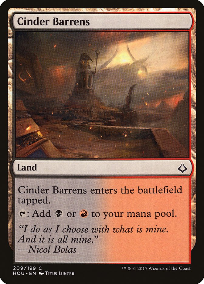 Cinder Barrens [Hour of Devastation] | Webway Games
