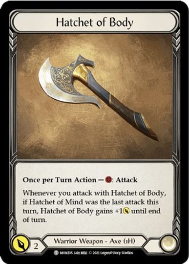 Chane // Hatchet of Body [MON154 // MON105] Unlimited Normal | Webway Games