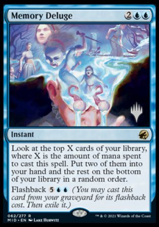 Memory Deluge (Promo Pack) [Innistrad: Midnight Hunt Promos] | Webway Games