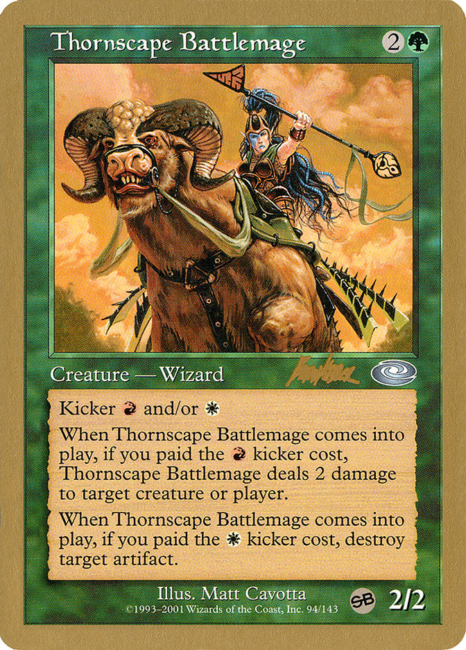Thornscape Battlemage (Brian Kibler) (SB) [World Championship Decks 2002] | Webway Games