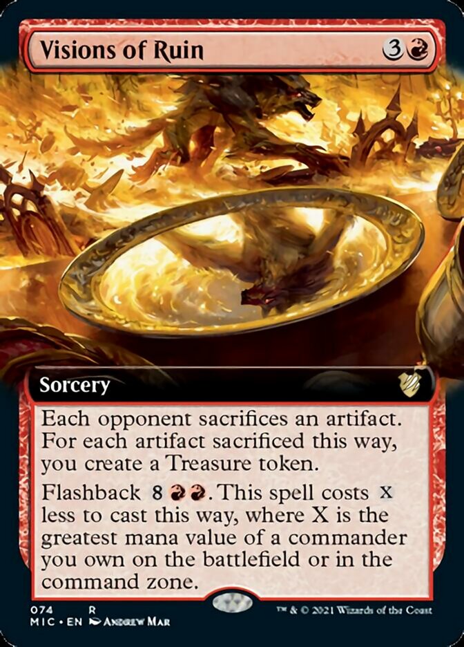 Visions of Ruin (Extended) [Innistrad: Midnight Hunt Commander] | Webway Games