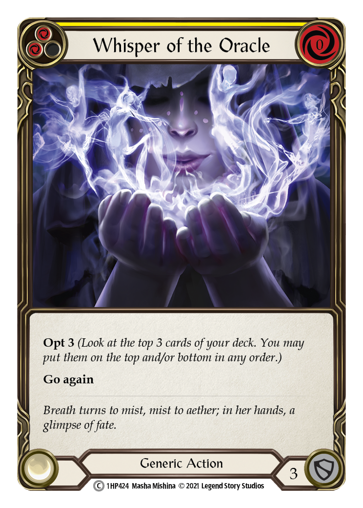 Whisper of the Oracle (Yellow) [1HP424] | Webway Games