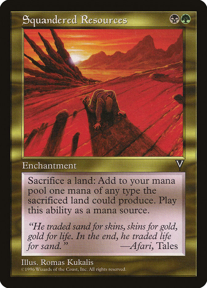 Squandered Resources [Visions] | Webway Games