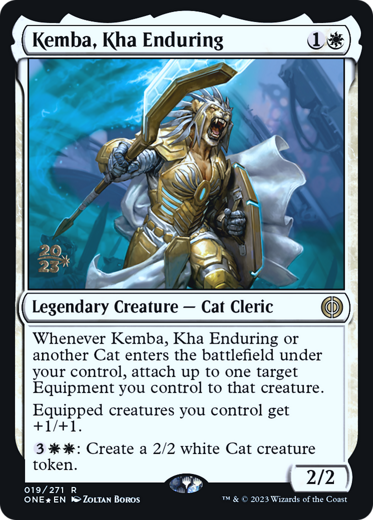 Kemba, Kha Enduring [Phyrexia: All Will Be One Prerelease Promos] | Webway Games
