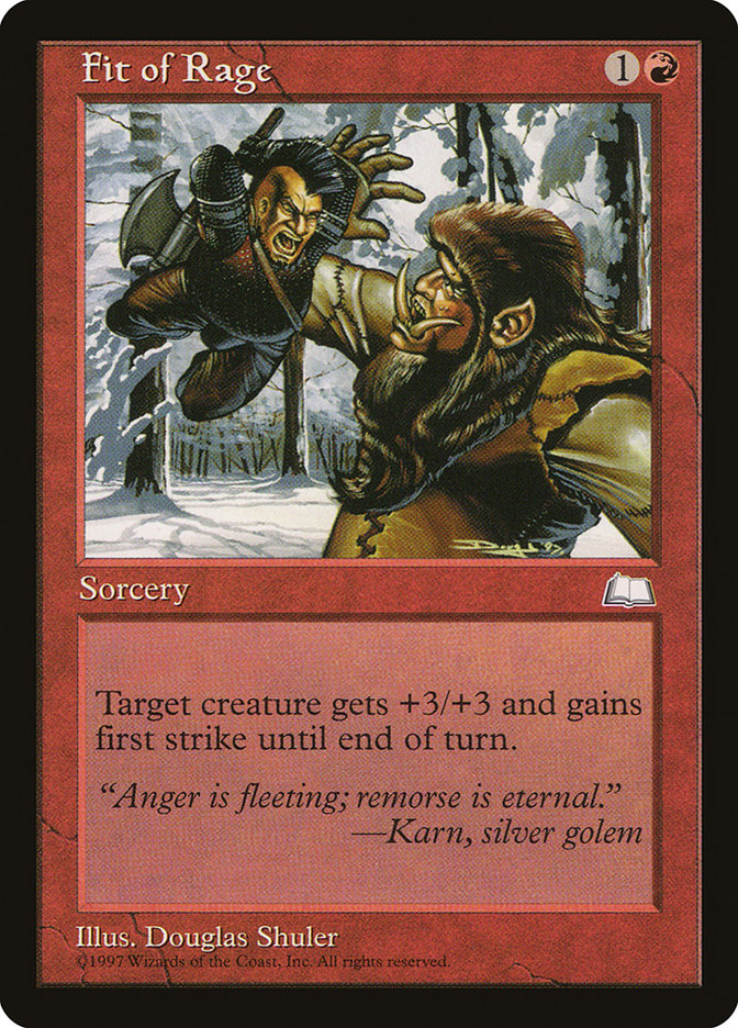 Fit of Rage [Weatherlight] | Webway Games