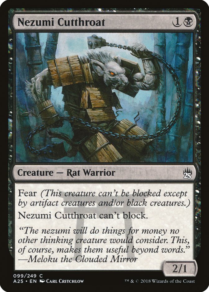 Nezumi Cutthroat [Masters 25] | Webway Games