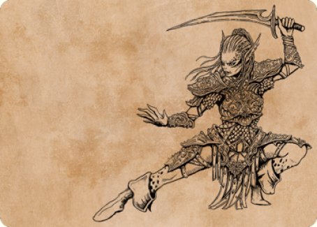 Lae'zel, Vlaakith's Champion Art Card [Commander Legends: Battle for Baldur's Gate Art Series] | Webway Games