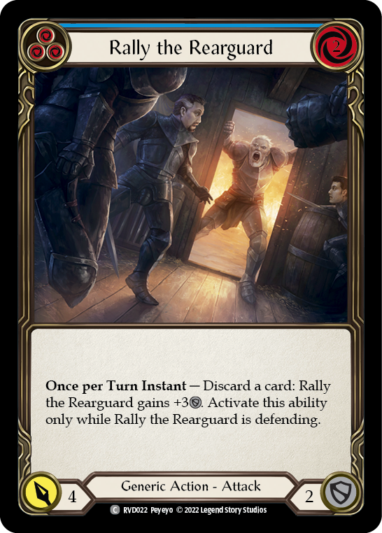 Rally the Rearguard (Blue) [RVD022] (Classic Battles: Rhinar vs Dorinthea) | Webway Games