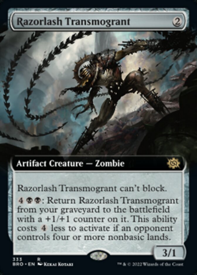 Razorlash Transmogrant (Extended Art) [The Brothers' War] | Webway Games