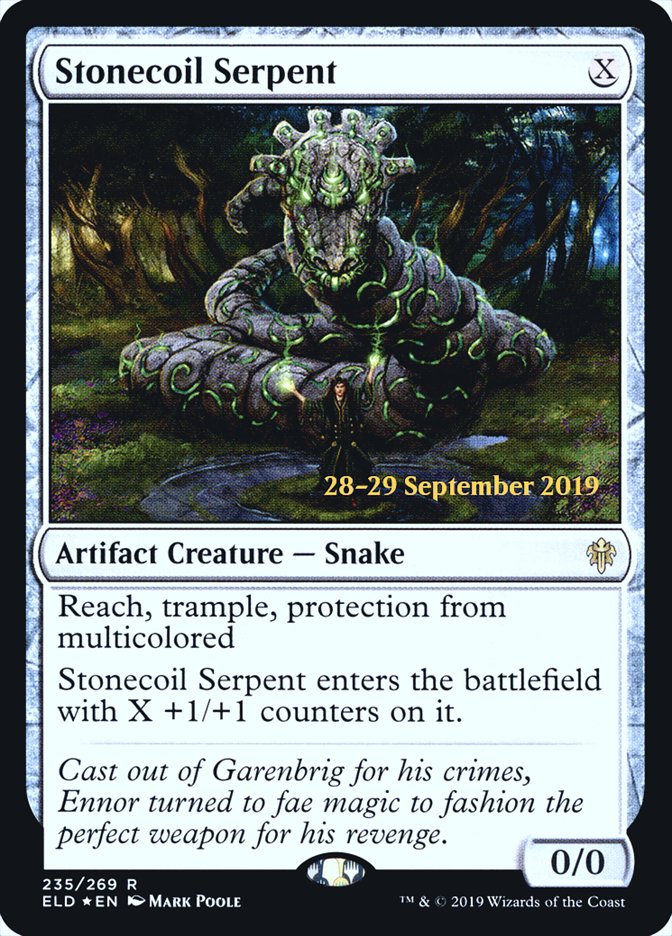 Stonecoil Serpent  [Throne of Eldraine Prerelease Promos] | Webway Games