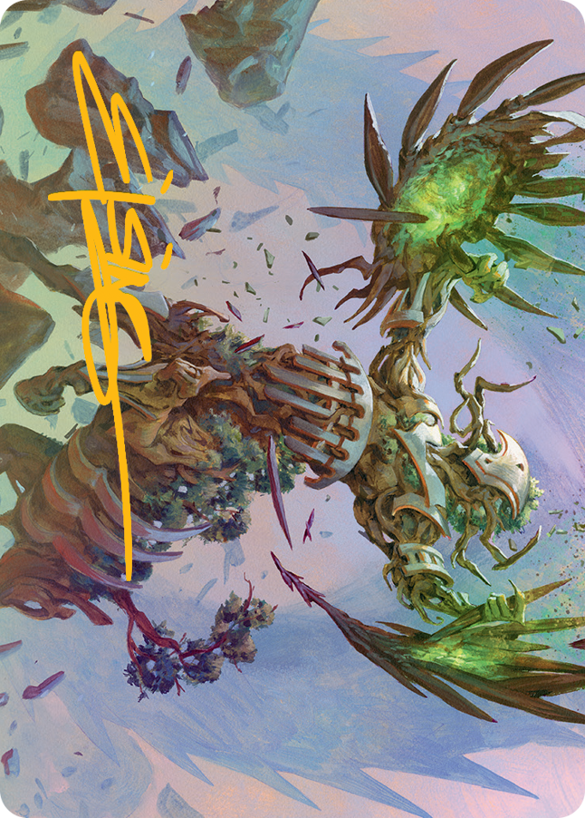 Botanical Brawler Art Card (Gold-Stamped Signature) [March of the Machine Art Series] | Webway Games