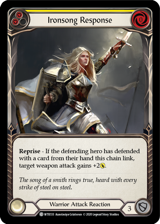 Ironsong Response (Yellow) [U-WTR133] (Welcome to Rathe Unlimited)  Unlimited Rainbow Foil | Webway Games
