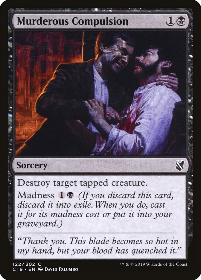 Murderous Compulsion [Commander 2019] | Webway Games