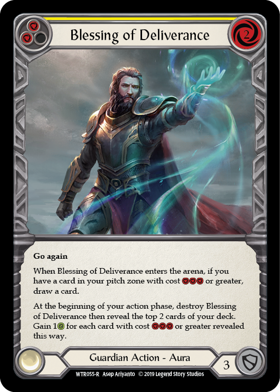 Blessing of Deliverance (Yellow) [WTR055-R] Alpha Print Normal | Webway Games