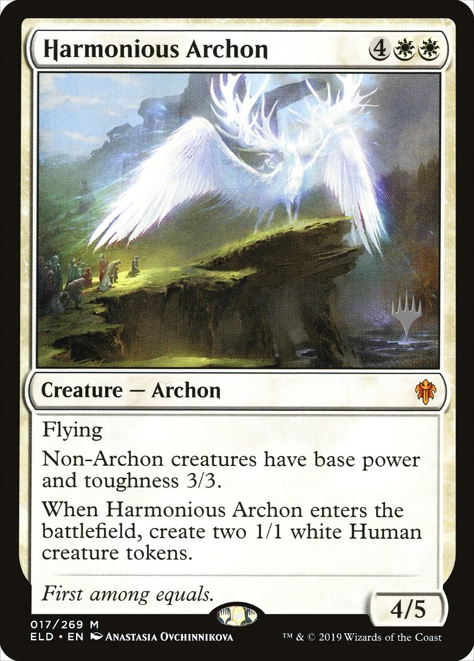 Harmonious Archon (Promo Pack) [Throne of Eldraine Promos] | Webway Games